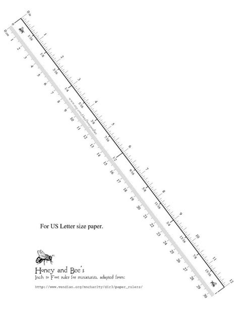 My Printable 1 Inch 1 Foot Ruler For Miniaturists Flickr