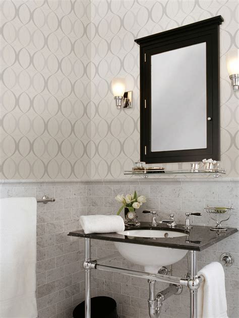 50 Houzz Bathroom Wallpaper Ideas On Wallpapersafari