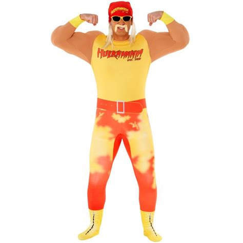 Mens Hulk Hogan Hulkamania Wrestler Costume