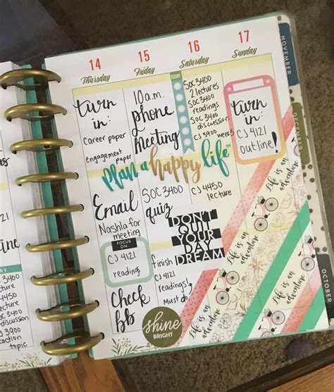 Endofweekspread In My Classic Botanical Gardens Happy Planner That I