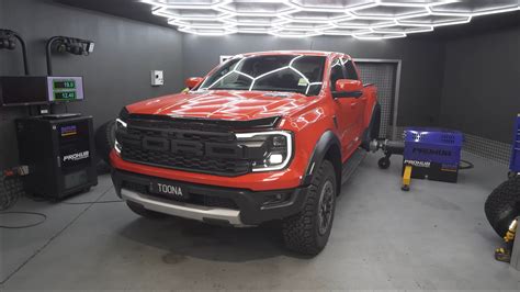 New Ford Ranger Raptor Hits The Roller And Hub Dynos Makes Pretty Good