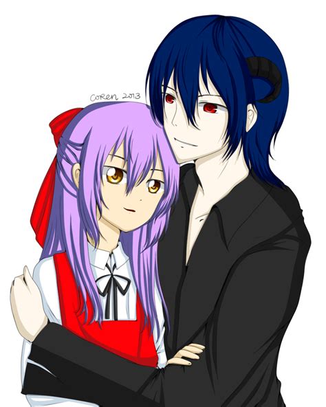 Colored Demonic Couple By Nightraytsukishiro On Deviantart