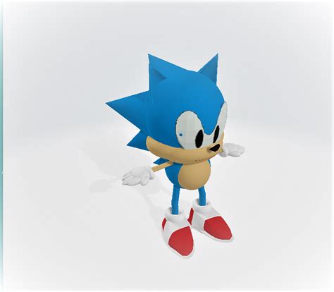 Artstation Classic Sonic The Hedgehog 3d Model