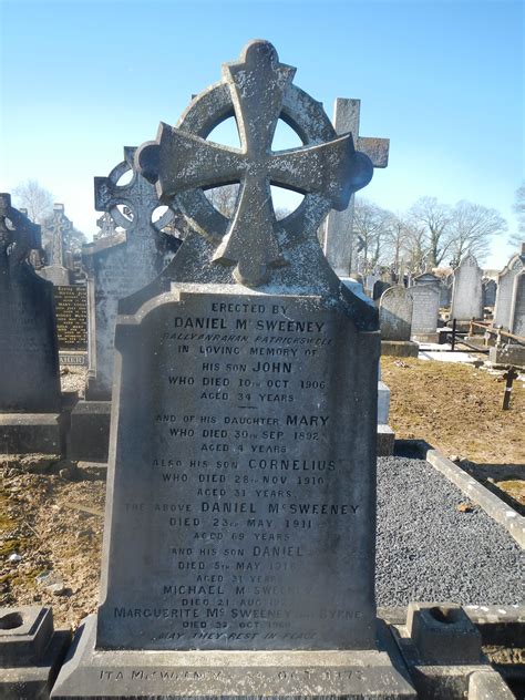 Daniel Mcsweeney 11085 Mount Saint Lawrence Cemetery