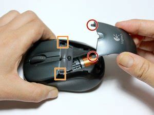How to change batteries in a wireless mouse. Logitech V220 - Cordless Optical Mouse Battery Replacement ...