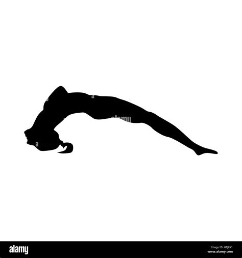 Yoga Silhouette Black Stock Vector Image And Art Alamy