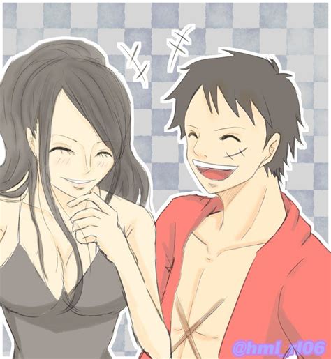 Pin On Robin Et Luffy