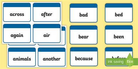 Next High Frequency Words Flashcards Teacher Made