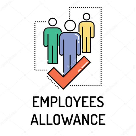 Employees Allowance Line Icon — Stock Vector © Garagestock 133253454