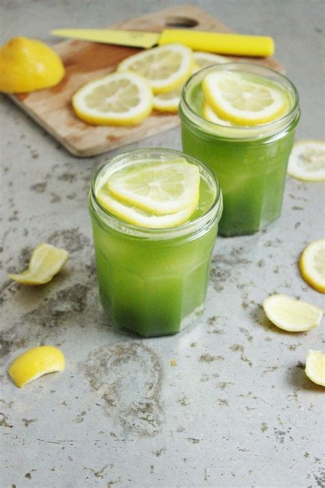 Boozy Green Lemonade Happy First Blogiversary To Me Green Lemonade