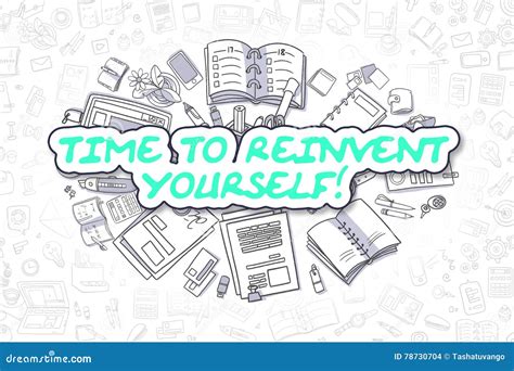 Time To Reinvent Yourself Business Concept Stock Illustration
