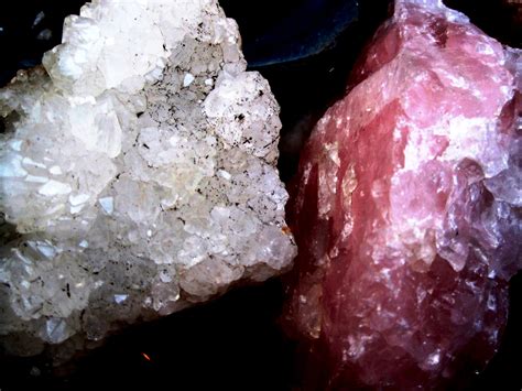 Rose Quartz And White Crystal Free Stock Photo Public Domain Pictures
