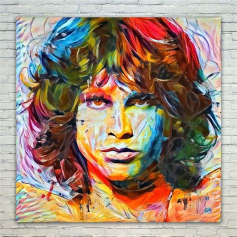 Jim Morrison Jim Morrison Posterjim Morrison Artjim Etsy