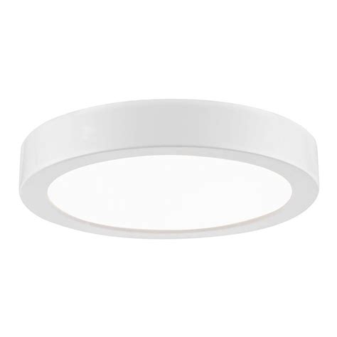 Flat Led Light Surface Mount 6 Inch Round White 3000k 1077lm 6309 Wh