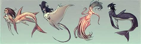 Merpeople By Moni On Deviantart Mythical Creatures Fantasy