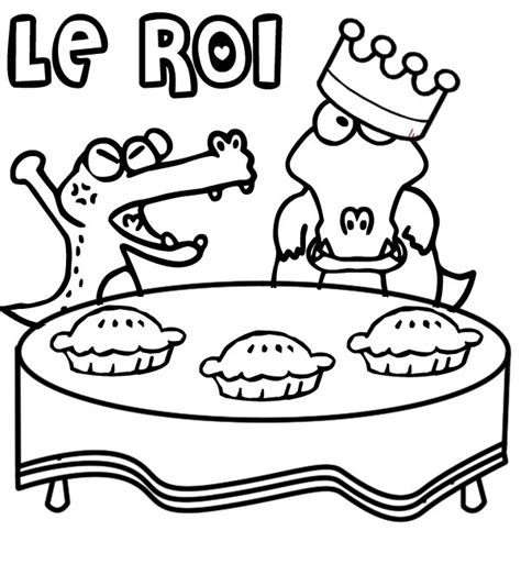 Coloriage a imprimer les galette des rois gratuit et colorier