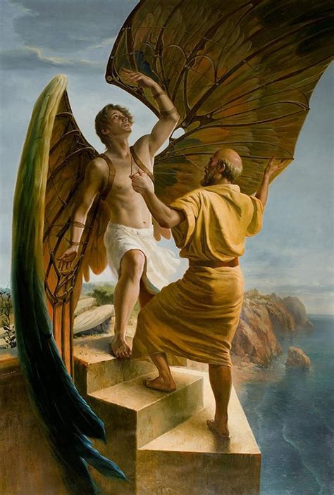 Icarus And Daedalus By Andrianart Mitos Gregos Pinturas Antigas