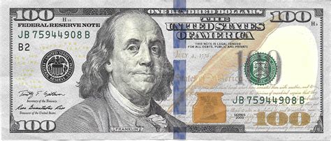 100 Dollars Federal Reserve Note Colored Estados Unidos Numista
