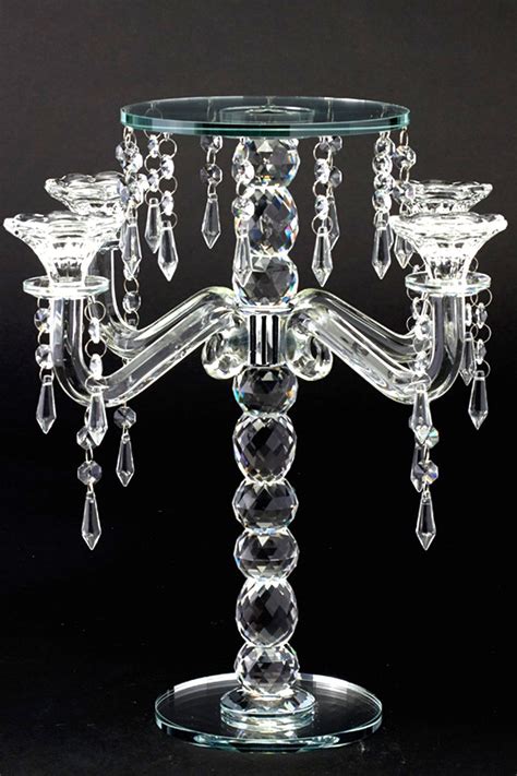 Real Crystal Candelabra And Centerpiece Riser 15 Tall In 2020