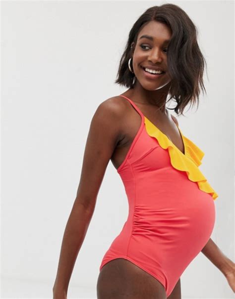 Summersunshine Maternity One Piece Halter Swimwear Pregnancy V Neck