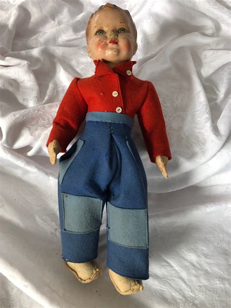 A Deans Rag Book Co Ltd Cloth Body Boy Doll With Dutch Etsy