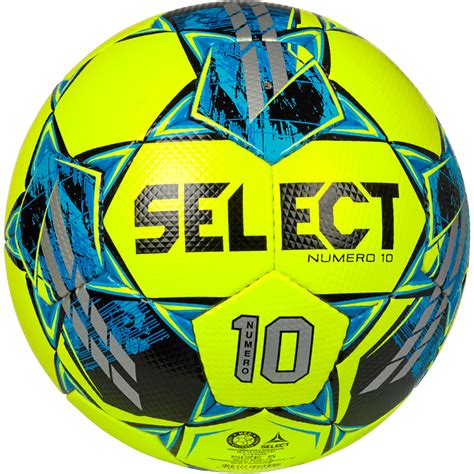 Select Numero 10 Soccer Ball 22 - Yellow/Blue | SOCCER.COM in 2022
