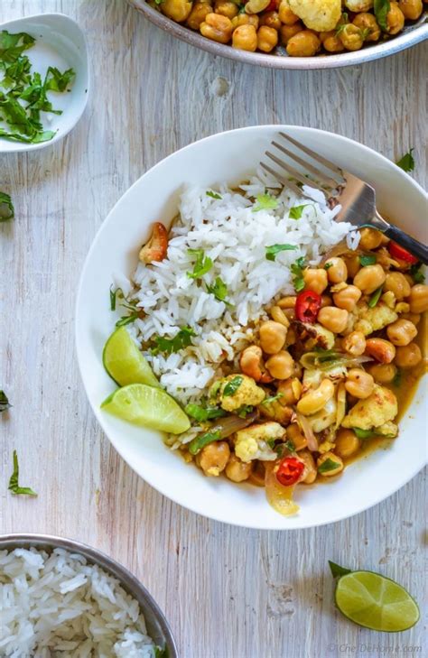Maybe you would like to learn more about one of these? Chickpea Cauliflower Curry Recipe | ChefDeHome.com