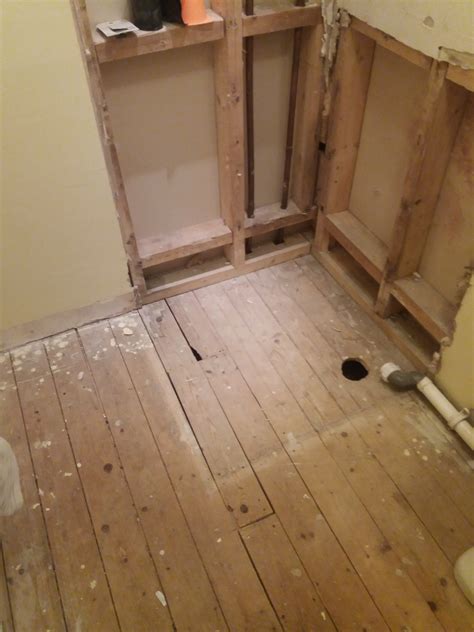 Install Shower Tray On Wood Floor