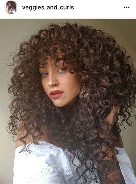 Can i pull off curtain bangs? Curly natural hair and bangs #curlshairstyletips | Cabelo ...