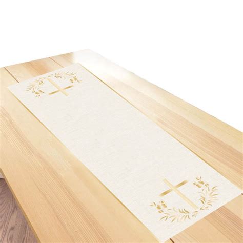 Floral Holy Communion Table Runner Party Save Smile