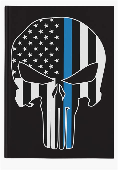 Seamless Downloadable File Printable Skulls With Thin Blue Line Geotv