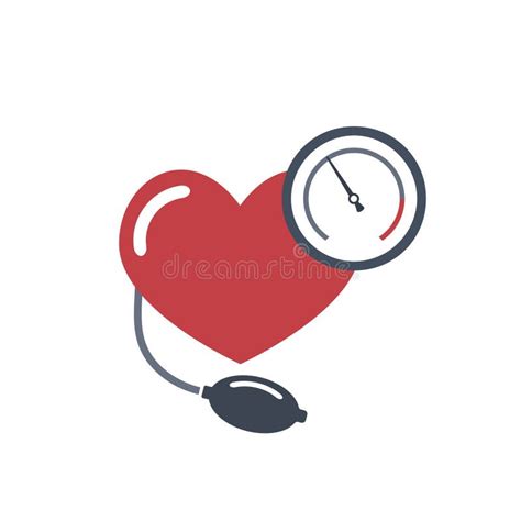 Heart Blood Pressure Measuring Stock Vector Illustration Of Concept