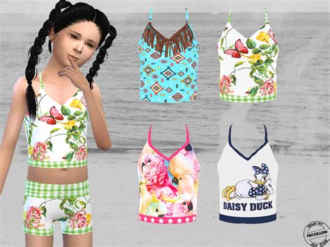 Sims 4 Ccs The Best Cute Bikini Set For Girls By Fritzielein