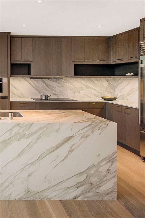 31 Luxury Calacatta Gold Marble Backsplash And Countertop Ideas