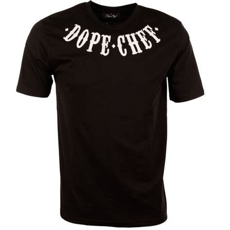 Dope Chef Dopechef Black Embroidered T Shirt Dope Chef From