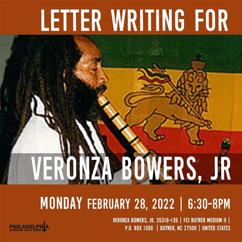 Monday February 28th Letter Writing For Veronza Bowers Philly Abc