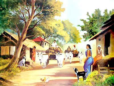 Here are the details for the same in this video below. Drawn village indian village - Pencil and in color drawn village indian village
