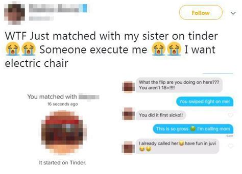 Horrified Teen Matches With His Own Sister On Tinder And The Messages