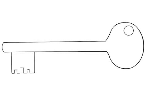 Key Coloring Page
