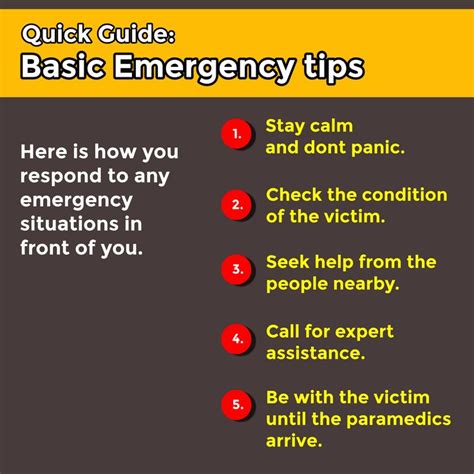Quick Guide Basic Emergency Tips Home Health Care Health Care
