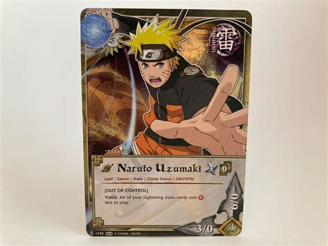 Mavin Naruto Uzumaki N 1298 Invasion Super Rare Naruto Card Game