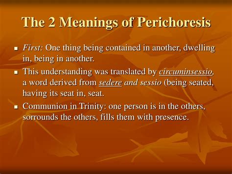 Ppt Perichoresis And Communion Powerpoint Presentation Free Download