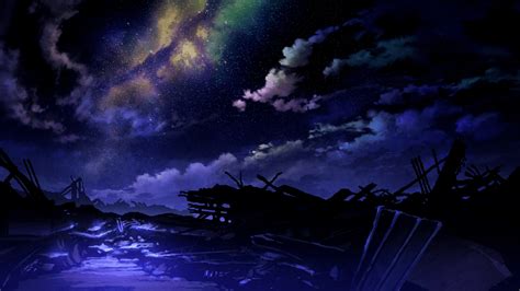 Anime Night Scenery Wallpapers Top Free Anime Night Scenery Backgrounds WallpaperAccess