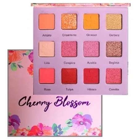 Paleta De Sombras Cherry Blossom 12 Cores Luisance Shopee Brasil