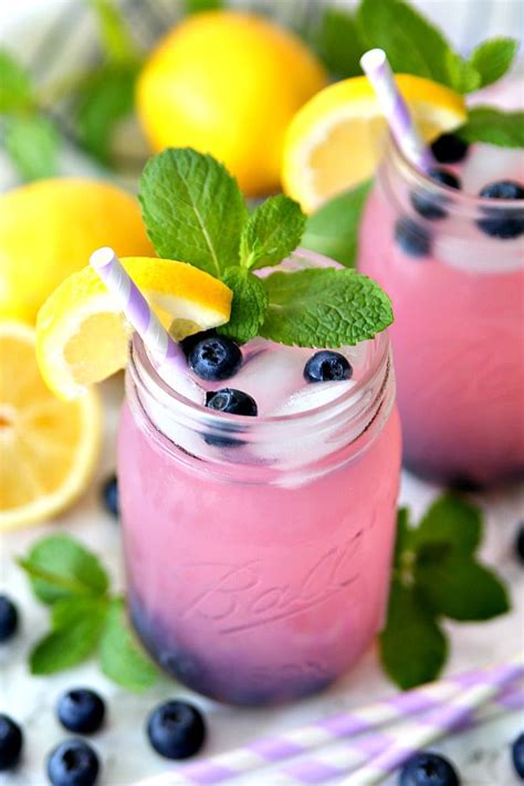 Blueberry Vodka Pink Lemonade Recipe Blueberry Vodka Blueberry Cocktail Summer Vodka Drinks