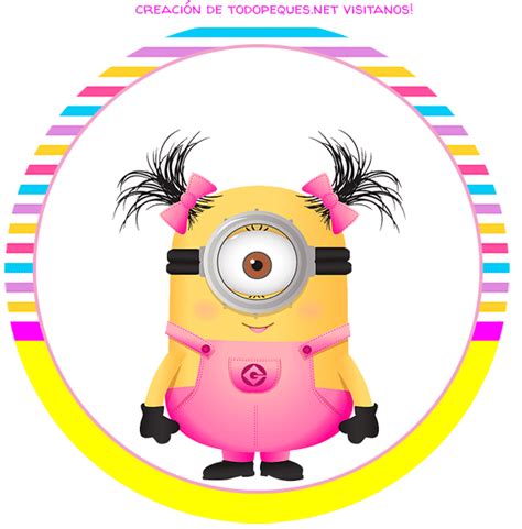 Stickers Minions Nina Todo Peques