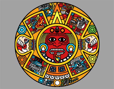 Total Imagen Dibujos Aztecas A Color Viaterra Mx
