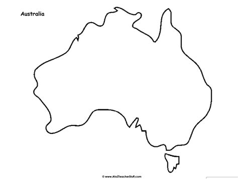 Australia Maps A To Z Teacher Stuff Printable Pages And Worksheets