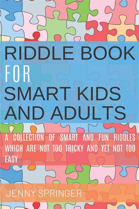 Riddle Book For Smart Kids And Adults Riddle Book With Tricky And