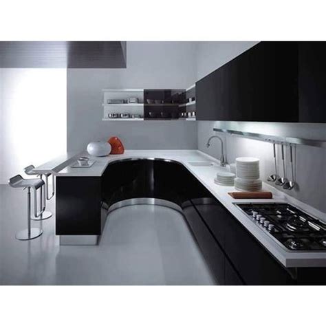 Rs 160 carpenter available for room almari kitchen cabinets. Wooden U-Shape Modular Kitchen Cabinet, Rs 900 /square ...